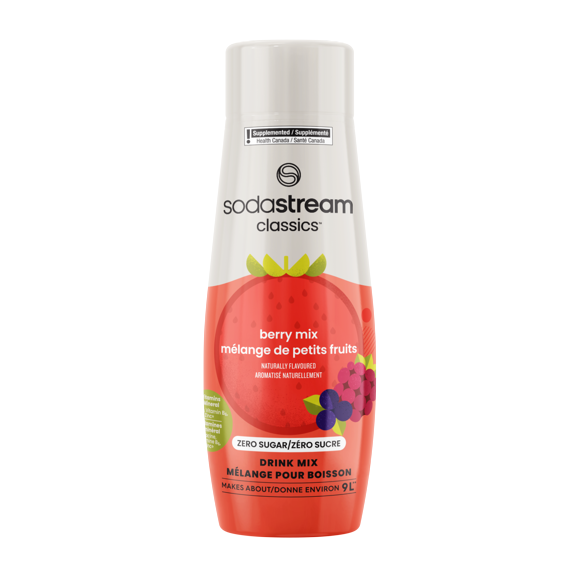 Mélange pour boisson SodaStream Classics Baies Zéro sucre