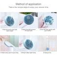 thumbnail image 6 of GIXUSIL Back Scrubber for Shower Soft Silicone Bath Body Brush with Long Handle Bath Body Shower Exfoliator Brush for Men and Women, BPA Free, Non-Slip,Blue, 6 of 8