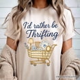 thumbnail image 2 of I&rsquo;d Rather Be Thrifting T-Shirt, Vintage Thrift Shop Lover Tee, 2 of 6
