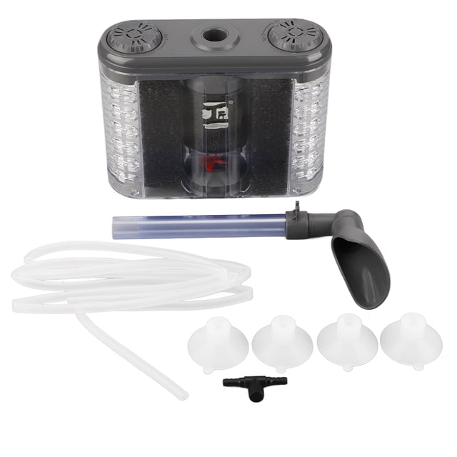 Fish Sponge Filter, Quiet Sponge Aquarium Filter Poop Cleaning Bubbles Generation Submersible For Freshwater