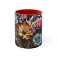 thumbnail image 2 of Gulf Coast Online 3D Floral Mug 11oz Ceramic Accent Coffee Mug Tea Cup Gift, 2 of 4