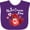 Purple, variant on Inktastic My 1st Canada Day with Red and White Maple Leaves Boys or Girls Baby Bib