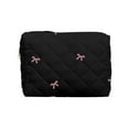 thumbnail image 1 of Cute Bow Embroidered Grid Laptop Tablet Portable Computer Battery Storage Organizer Bag for Home Use, 1 of 4