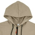 thumbnail image 5 of Zylanna Men's Hooded Sweatshirts with Pockets, Half-Zip Casual Soft & Warm Solid Color Sport Hoodies Pullover for Men Khaki, 5 of 8