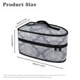thumbnail image 6 of HELLHERO Floral Pattern Portable Travel Steamer Storage Case Polyester Handheld with Zipper Handle for Travel Clothes Steamer, Bag Only, 6 of 6