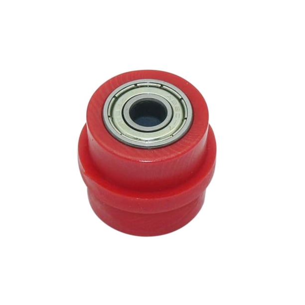 Guía de Rueda Tensora de Rodillo de Polea de Cadena de Transmisión de 8mm para Motocicletas de Bicicleta de Calle ATV rojo Macarena Rodillo de polea de cadena de motocicleta