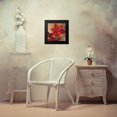thumbnail image 4 of Loreth, Lanie 12x12 Black Modern Framed Museum Art Print Titled - Crimson Fleurish II, 4 of 5