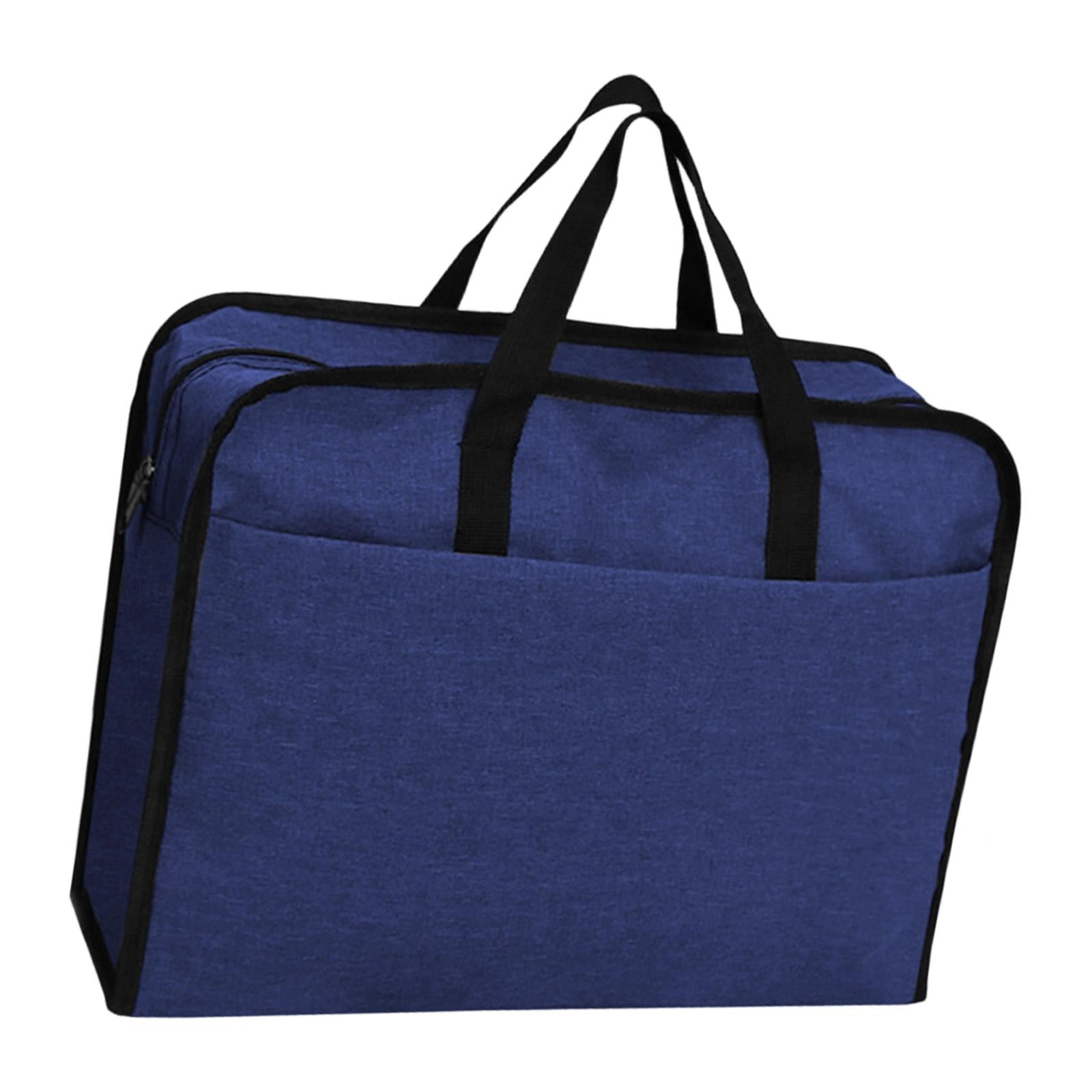 HOMYL Business Briefcase Document Bag Storage Pouch Portable Container Multifunctional Dark Blue 41x13x32cm