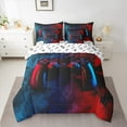thumbnail image 2 of Manfei Boys Gaming Gamer Twin Bedding Sets, Video Game Console Gamepad Bedding Comforter Set, Black Blue Red Sheet Sets, Super Cozy Room Decor Reversible 7 Pieces, 2 of 8
