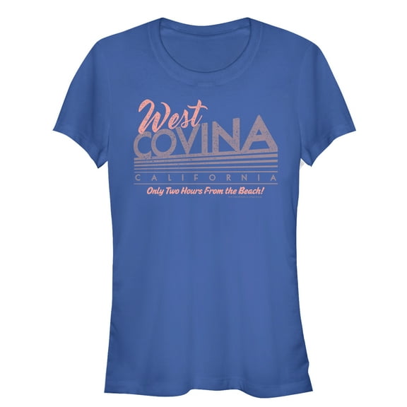 Junior's Crazy Ex-Girlfriend West Covina California Graphic Tee Royal Blue 2X Large