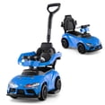thumbnail image 1 of Costway Toyota Licensed Ride on Push Car with Parent-Control Handle Music Safety Guardrail Blue, 1 of 10