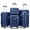 Navy Blue#487, variant on Hardside Luggage Luggage Sets 4 Piece(14/20/24/28) PP Lightweight & Durable Expandable suitcase,Hardside Suitcase