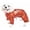 Tangerine, variant on Dog Helios ® 'Hurricanine' Waterproof And Reflective Full Body Dog Coat Jacket W/ Heat Reflective Technology