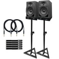 thumbnail image 1 of Pioneer DJ DM-50D/CMXEG Active Monitor Speakers in Black with Reliable Performance Monitor Stands Package, 1 of 9
