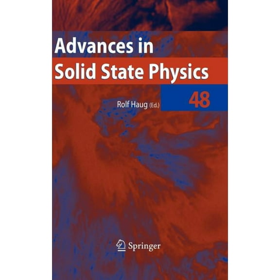 Advances in Solid State Physics Advances in Solid State Physics 48, Book 48, (Hardcover)