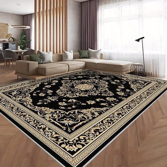 6.5'x10' carpet rugs for living room large carpet for bedroom area rug soft low pile area rug non slip area rug