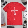 thumbnail image 3 of S4E Men's Faith Cross Religious T-Shirt Medium Red, 3 of 4