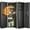 Black-Fingerprint, variant on 53.15" Tall Wall Safe Between the Studs 16" Centers, Hidden Wall Safes with Removable shelfs and Adjustable Gun Rack, Digital Keypad all Gun Safe for Home Cash, Jewelry, Documents - White