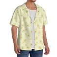 thumbnail image 2 of Sikiie Green Pears Men's Cuban Shirt, Hawaiian Shirts, Business Casual Button Down Shirts, Short Sleeve Shirt-3X-Large, 2 of 5