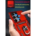 thumbnail image 2 of for Samsung Galaxy S23 Ultra Phone Case, [ Grade Drop Tested] [360° Rotatable Metal Kickstand Ring] [Full Camera Protection] [Magnetic Car Mount Compatible] Heavy Duty Shockproof, Red, 2 of 8