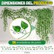 thumbnail image 2 of Enredaderas Artificiales, 36 Tiras Decoración de Plantas Artificiales, Hiedra Falsa Colgando Pared Habitación, Fiestas, Sofás, Paredes, Ventanas, Jardines, Bodas, 2 of 4