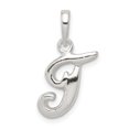 thumbnail image 1 of 925 Sterling Silver Dainty Letter T Initiale Nom Monogramme Collier Pendentif Pendentif, 1 of 8