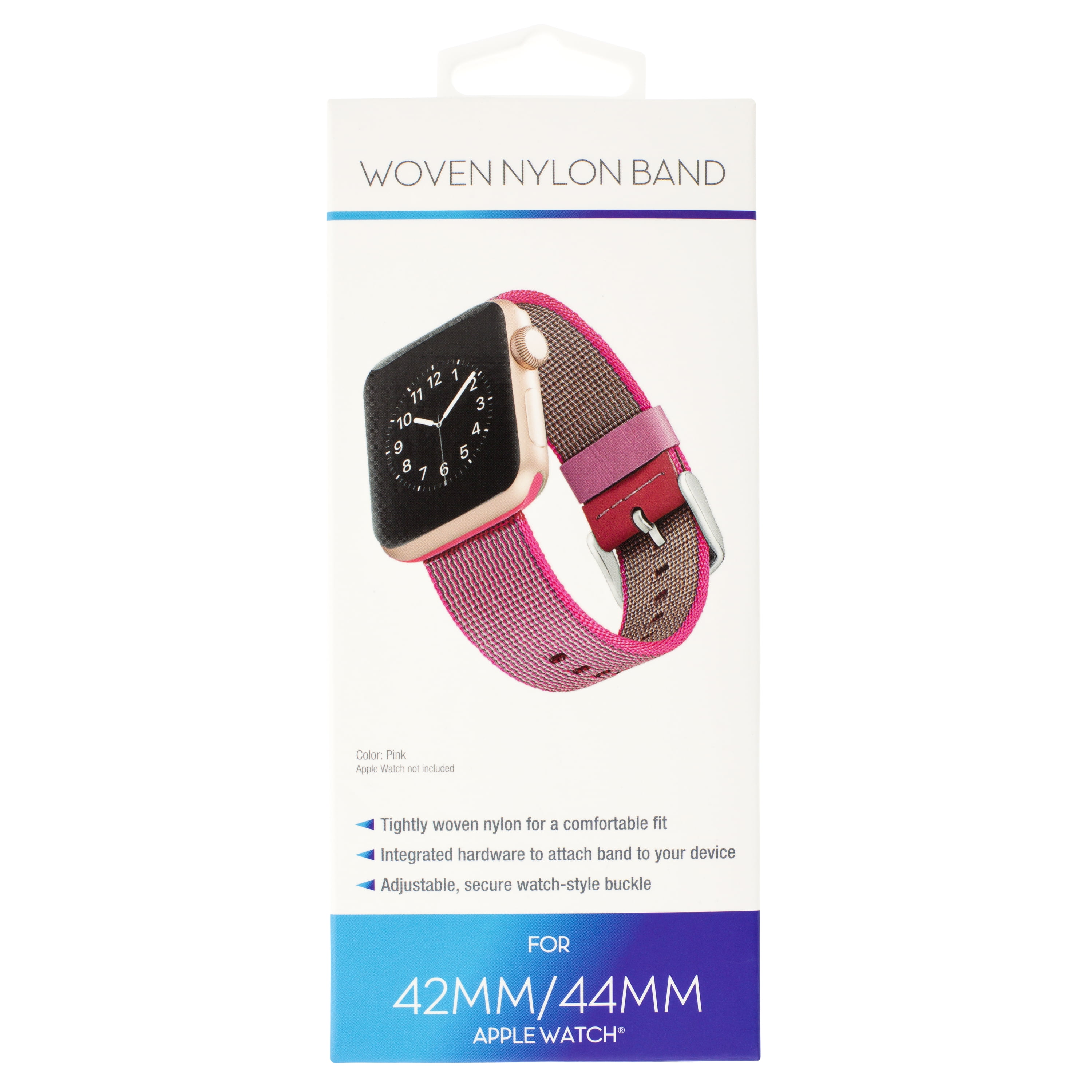 Modal- Active Nylon Watch Band for Apple Watch® 42mm and 44mm - Pink or  White