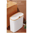 thumbnail image 3 of Infrared Inductive Space Trash Can Household Lidded Trash Can Living Room Kitchen Office Battery Smart Trash Can, 3 of 7