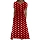 thumbnail image 1 of Vestido Casual Pantalones para Mujeres Vestido de Cuello Alto Cintura Elástica Cuello en V Manga Corta Polka Dot Cuello Redondo Top, 1 of 5