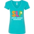 thumbnail image 3 of Inktastic Slp Speech Language Pathologist Women's V-Neck T-Shirt, 3 of 5
