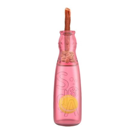 Dog Toys Squeaky Bottle Dog Toy With Tennis Ball Interactive Chew Toy For Small Medium Dogs Pink - Durable Pet Toy For Boredom Relief Indoor Outdoor Play Safe Non-Toxic