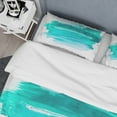 thumbnail image 3 of Designart 36" x 20" Abstract Turquoise Microfiber Throw Pillow, (2 Count), 3 of 4