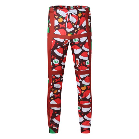 Vedolay Men Pants Slim Fit Men's Casual Linen Pants Loose Elastic Waist Drawstring Pants Summer Yoga Beach Trousers,Brown M