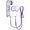 Dark Purple, variant on XPM for Apple iPhone 17 (6.3") Phone Case, Clear Magnetic Frame PC Back Shockproof Protective Case with Detachable Lanyard Strap, Compatible with MagSafe Cover for iPhone 17 (Black)