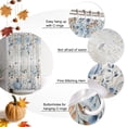 thumbnail image 6 of Thanksgiving Shower Curtain Set - Small 36" x 72" Washable Bathtub Curtain with 12 Hooks, Fall Blue White Pumpkin Leaves Wood Plank Waterproof Fabric Stall Shower Curtains for Bathroom/Bathtub Décor, 6 of 7