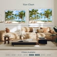 thumbnail image 4 of Elephant Stock Coconut Palm Beach Wall Art - Horizontal Multi Panel Canvas - Living Room Wall Decor - Beach Multi Panel - Blue And Green Decor - 50" x 32", 4 of 8