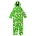 thumbnail image 1 of Mono de cosplay para niños Minecraft Creeper con capucha de malla, 1 of 6