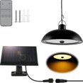 thumbnail image 2 of 78/156LED Solar Pendant Lights with Remote Control IP65 Waterproof Solar Shed Light with 3 Lighting Modes Double Head Hanging Lamp with 9.84FT Cord Decorations Lamp for Barn Balcony Garde, 2 of 10
