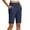 Navy, variant on oqasdz Capri Pants for Women Elastic Waist Cropped Joggers Stretch Knee Length Workout Casual Yoga Pants
