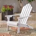 thumbnail image 5 of GDF Studio Cara Outdoor Acacia Wood Folding Adirondack Chair, White, 5 of 10