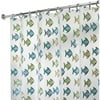 iDesign Fishy Frosted PEVA Shower Curtain, 72" x 72"