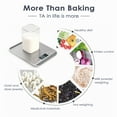 thumbnail image 4 of Food Scale Digital Kitchen Scale, Tempered Glass 10kg High Accuracy Grams and Ounce Scale for Weight Loss and Cooking, Coffee Scale, Easy Clean, Battery Included, 4 of 7