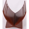 thumbnail image 2 of Legacy Decor Solid Wood Magazine Holder, Brown Color, 2 of 4