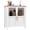 White, variant on DSstyles Sideboard Buffet Cabinet with 2 Glass Doors, 29" Large Buffet Cabinet with Storage, Modern Farmhouse Storage Cabinet Table for Kitchen Dining Room, Living Room