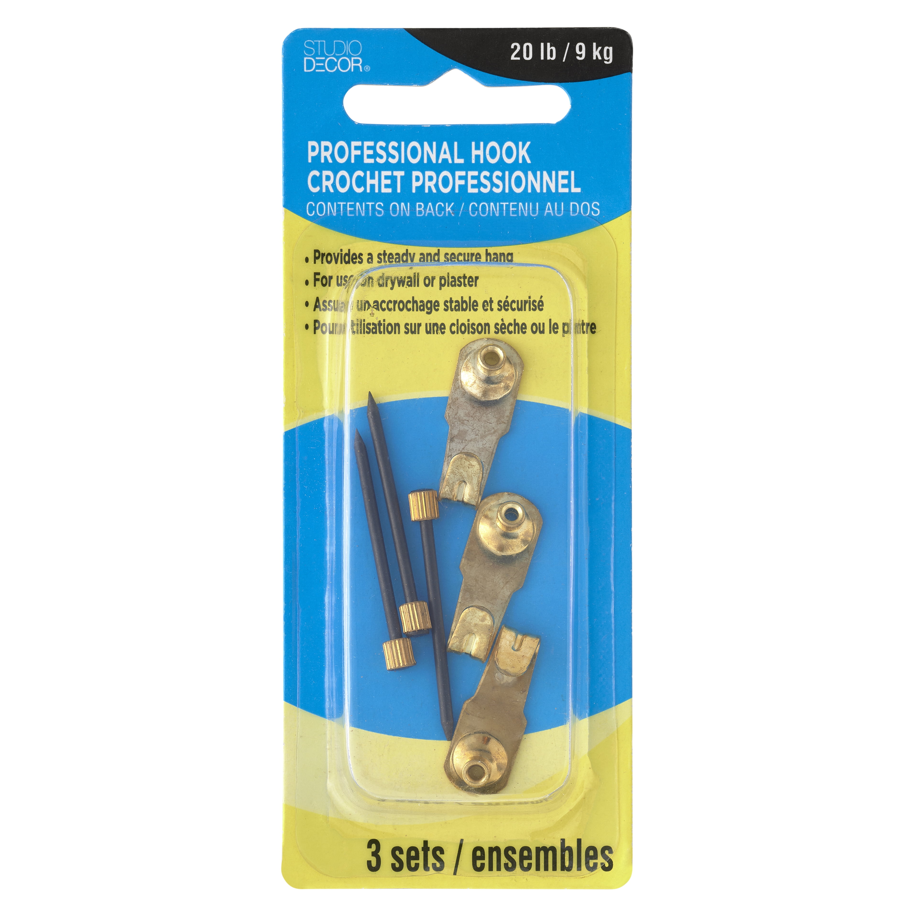 Studio Decor Professional Picture Hanging Hook, 24 Pack