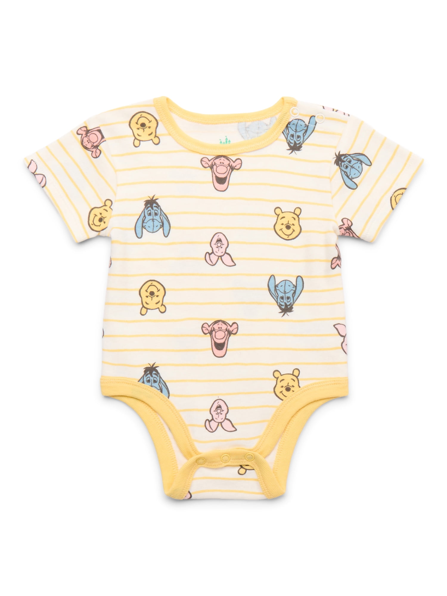 Disney Winnie the Pooh Baby Bodysuits, 2-Pack, Sizes 0/3 Months-24 Months