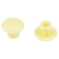 thumbnail image 5 of Uxcell 5mm Dia Yellow Plastic Locking Hole Plug Button Top Flush Type Screw Cap Cover 100 Pack, 5 of 5