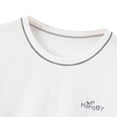 thumbnail image 4 of ITSAME Boys Girls Outfic Sets, Loungewear Cotton Short Sleeve Crewneck Top and Elastic Waist Shorts 2-Piece Summer Loose Casual Sets White 14T, 4 of 6