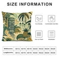 thumbnail image 5 of BCIIG Pillow Cover,Island Tiki Tan Throw Pillow Case Modern Cushion Cover Square Pillowcase Decoration for Sofa Bed Chair Car, 5 of 5