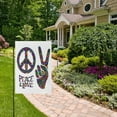 thumbnail image 5 of Rainbow Pride House Flag 28x40 Double Sided, Love & Peace Lgbt LGBT Support Garden Yard Flags Gay Pride Lesbian Banner Yard Outdoor Lawn Home Decoration, 5 of 6